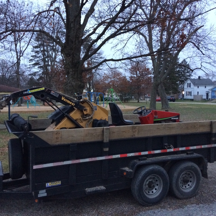Trailer with equipment