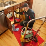 Kitchen sink not draining properly.