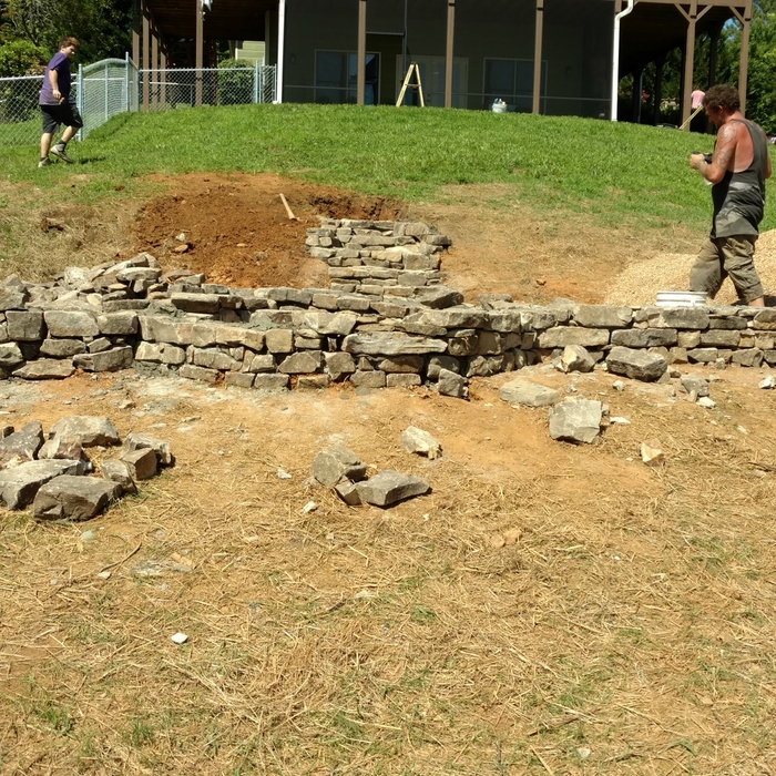 Fire pit half way