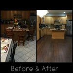 Hardwood floor install