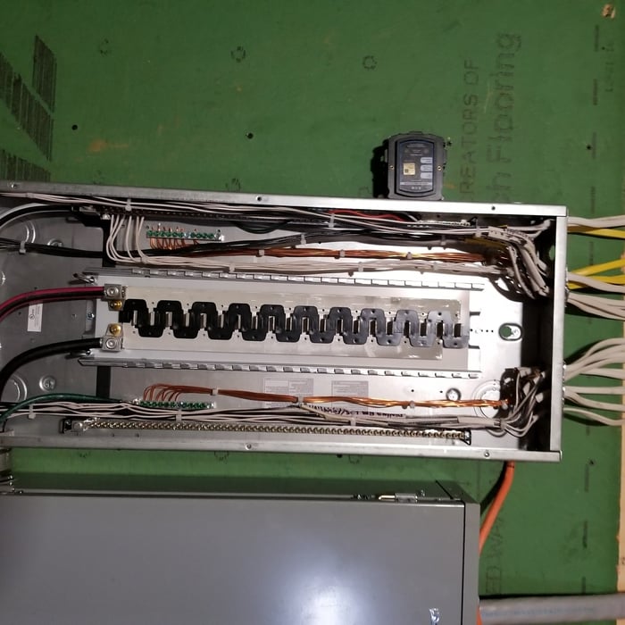 Rough wire panel work