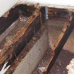 Rotten floor joist