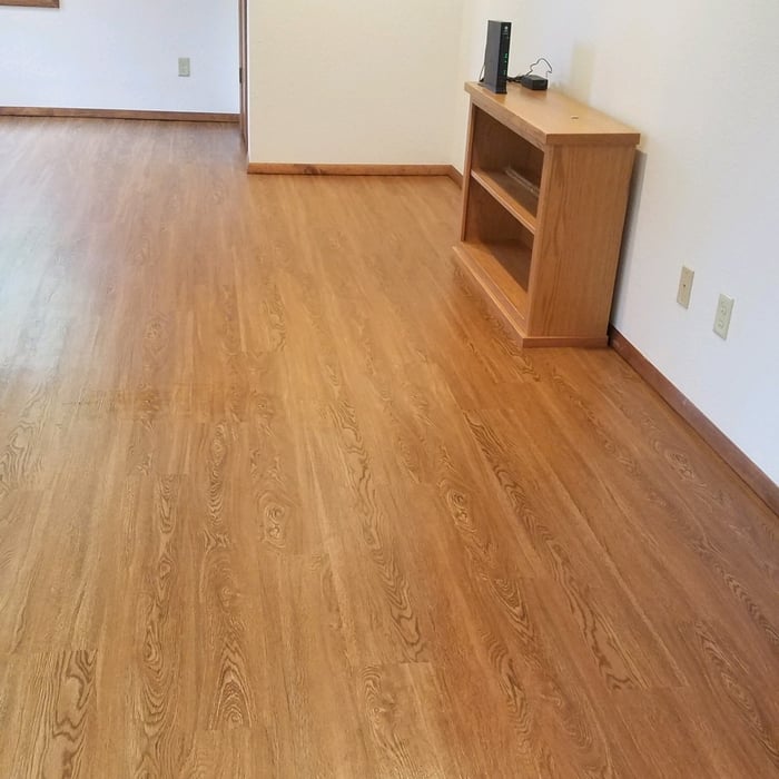 Finished flooring, texturing, and paint