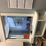 Desk and cabinets added.