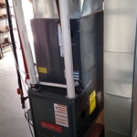 Front View of Furnace and AC