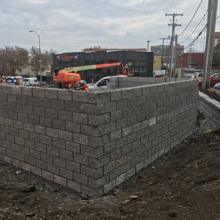 Concrete Block Wall
