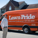 Lawn Pride Van and Technician