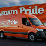 Lawn Pride Van and Office