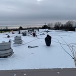 Single ply roof installation