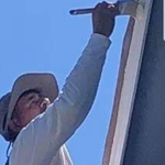 Painting the trim of this peak