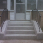Steps with 10 Inch Curb