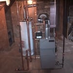 Steam gas boiler