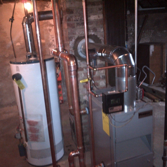 Steam gas boiler