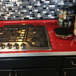 Marbled, Retro Look Countertops