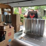 Staging and Wrapping Duct Work