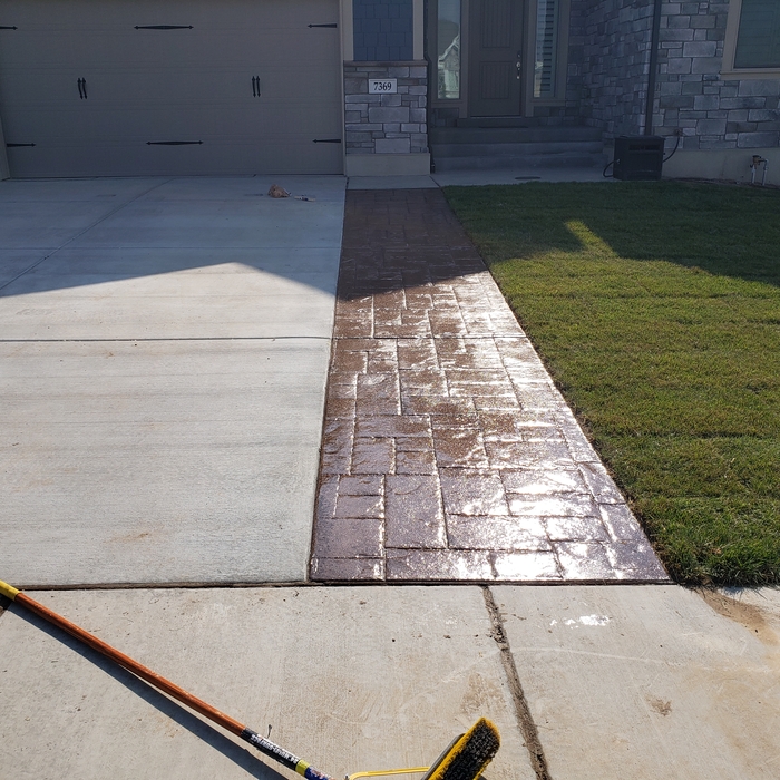 Opposite side Concrete Stampwork