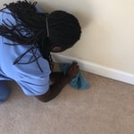 Cleaning blood stain from carpet
