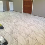 Kitchen and bathroom floo