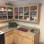 Refinish cabinet job