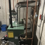 side view of tankless mixing valve
