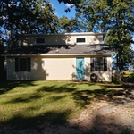 Back of the house aftet pressure washing