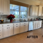 Kitchen cabinets painted