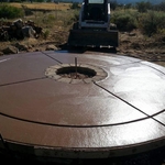 Round fire place