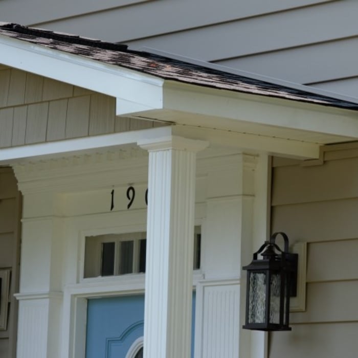 Brand New Door And Overhang