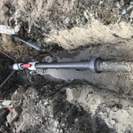 Second view of a domestic water repair