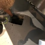 Floor sink Jetting