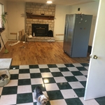 Tile Removal & lace in