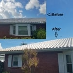 High Profile Roof Surface Cleaning