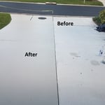 Driveway Clean and Paint
