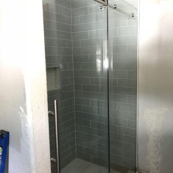 shower glass door