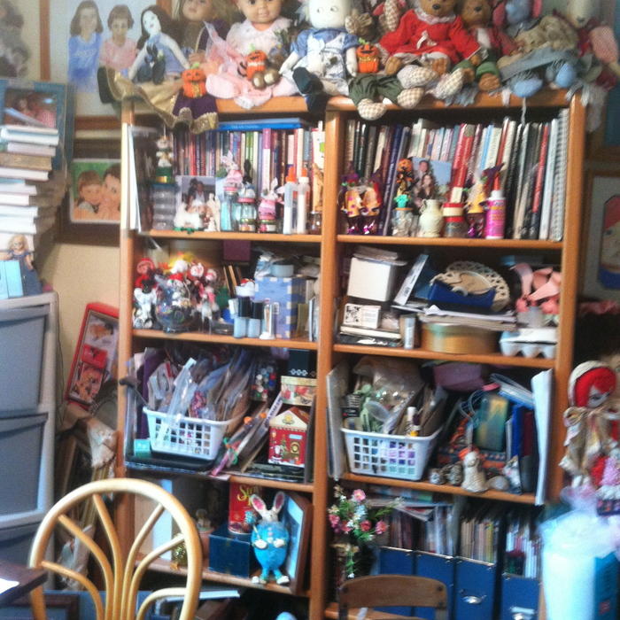 Bookshelf before