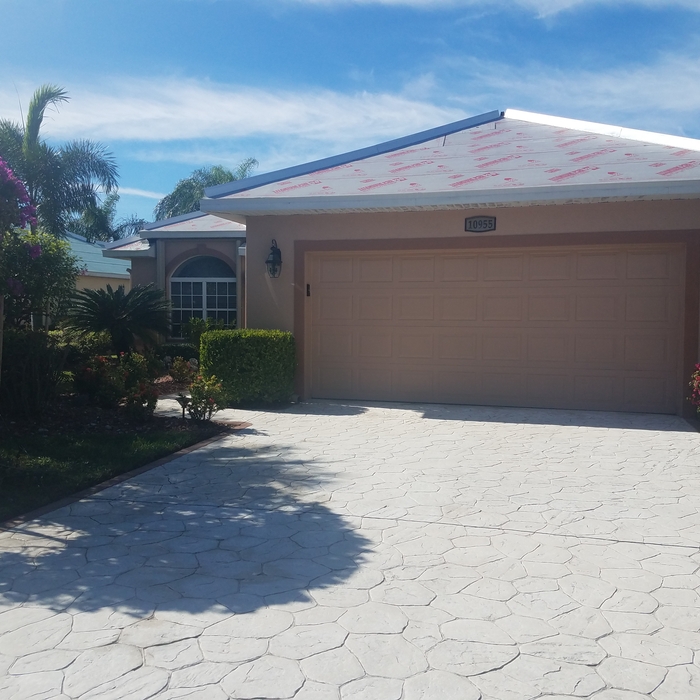 Cleaned driveway