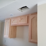 Cabinets in kitchen