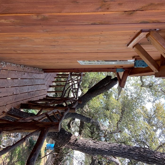 Upstairs back deck