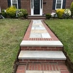 Brick bluestone walkway