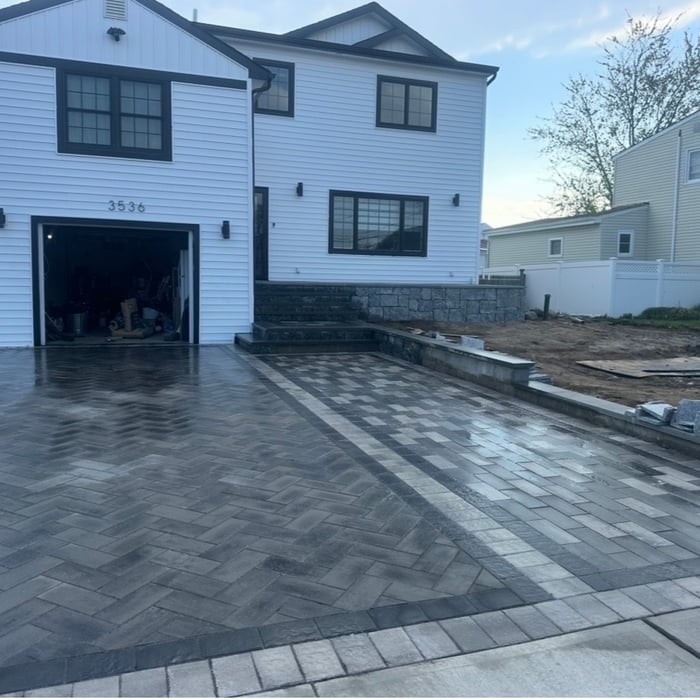 Paver driveway