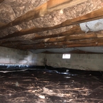 Installing Insulation and Poly in a crawlspace