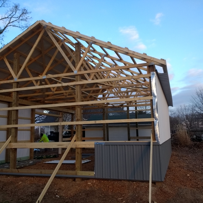Wrapping Metal On Building