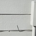 Crack in siding