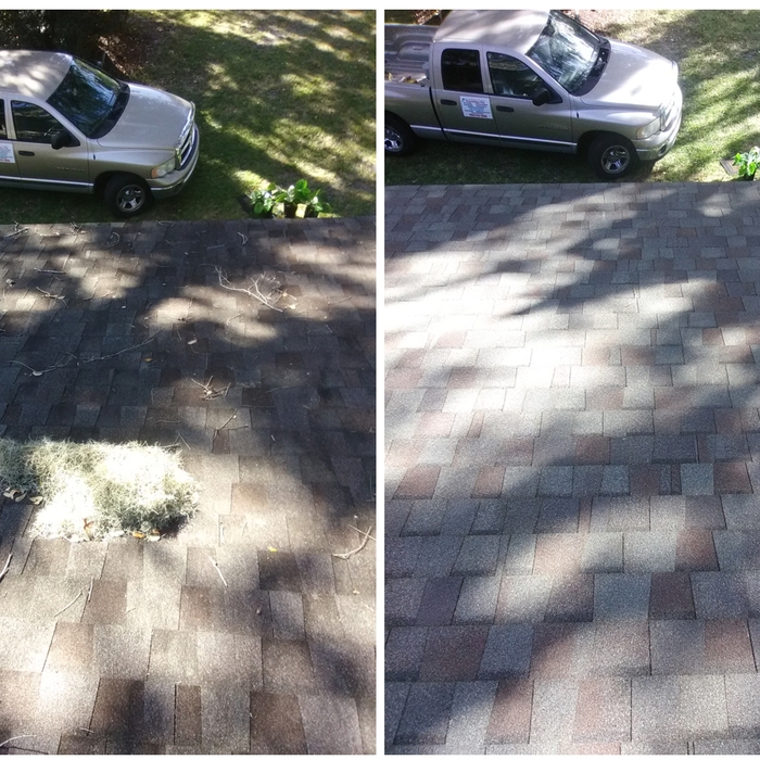 Low pressure roof cleaning in Fernandina Beach, FL