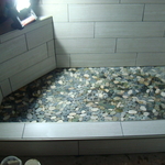 Pebble floor
