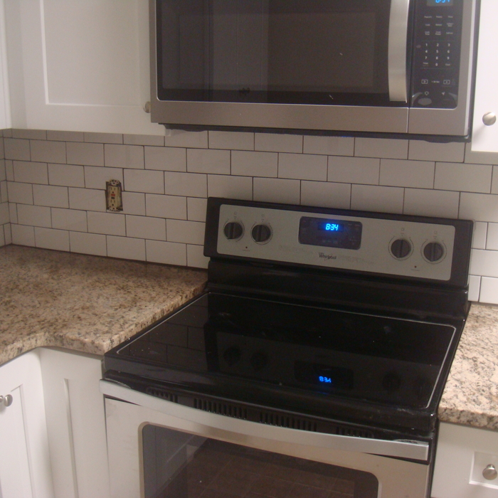 Subway backsplash kitchen