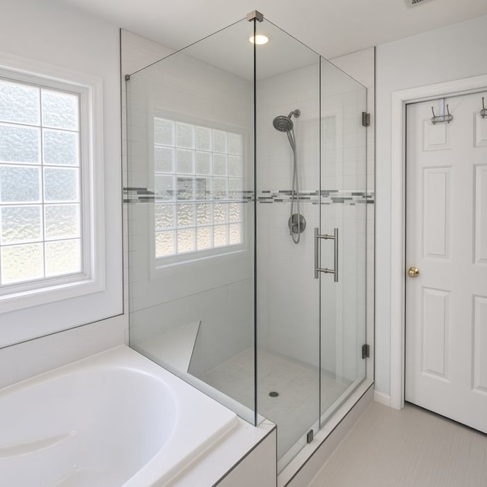 Frameless Corner Shower