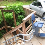 Outdoor custom stairlift