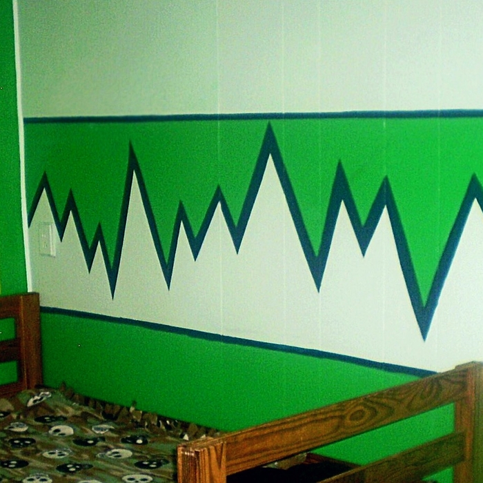 Three tone green