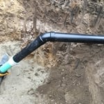 New 4" Sewer Main connection